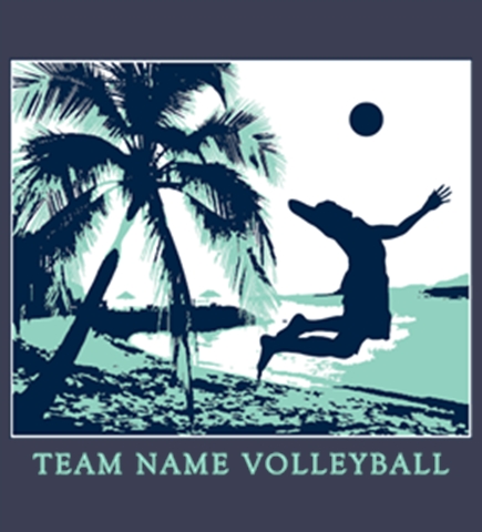 Volleyball t-shirt design 12