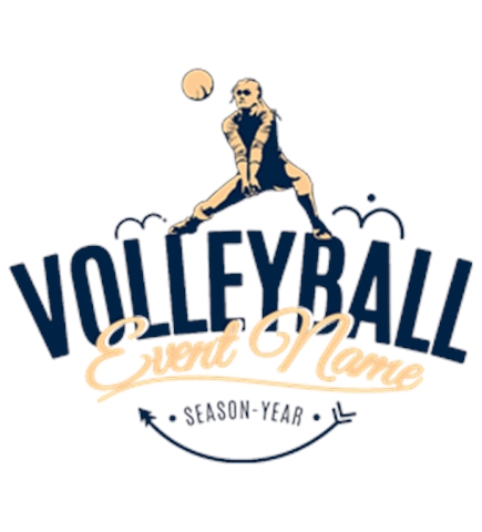 Volleyball t-shirt design 17