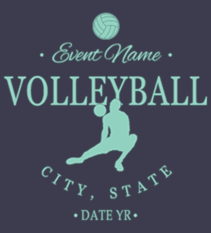 Volleyball t-shirt design 19