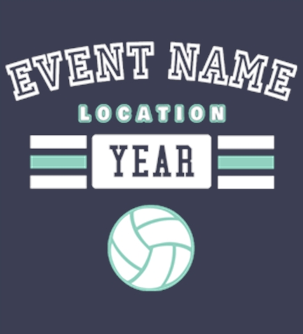 Volleyball t-shirt design 5