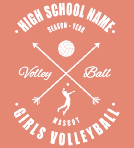 Volleyball t-shirt design 16