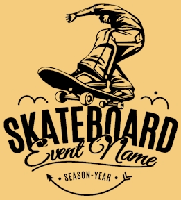 Skateboarding t-shirt design 17