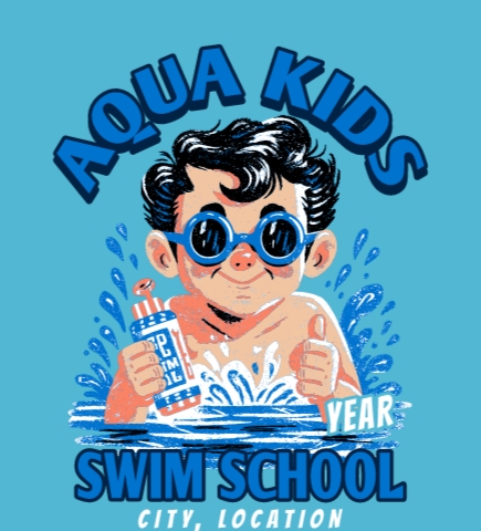 Swim t-shirt design 2