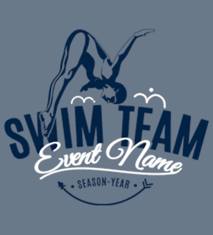 Swimming t-shirt design 4