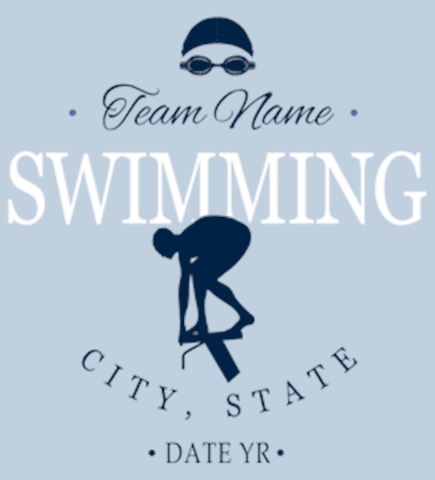 Swimming t-shirt design 6