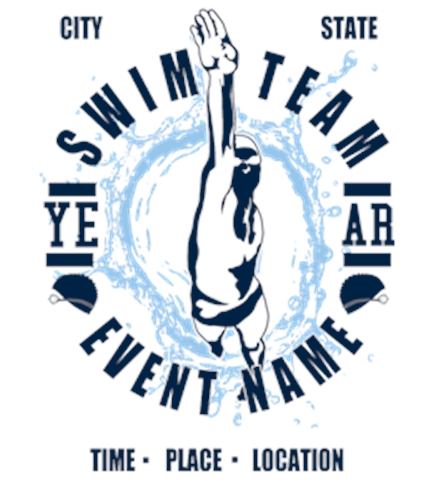 Swimming t-shirt design 3