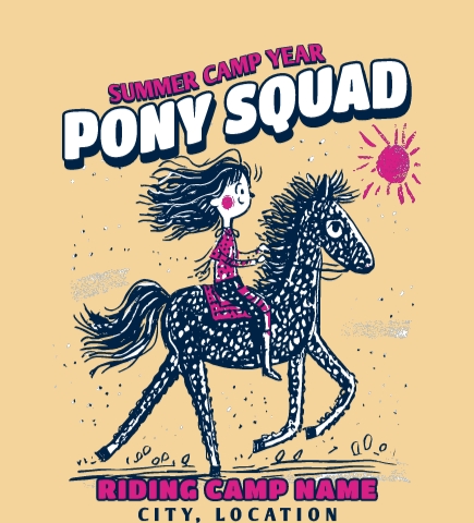 Horseback Riding t-shirt design 7