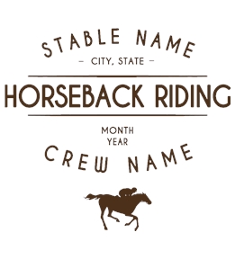 Horsebackriding t-shirt design 3