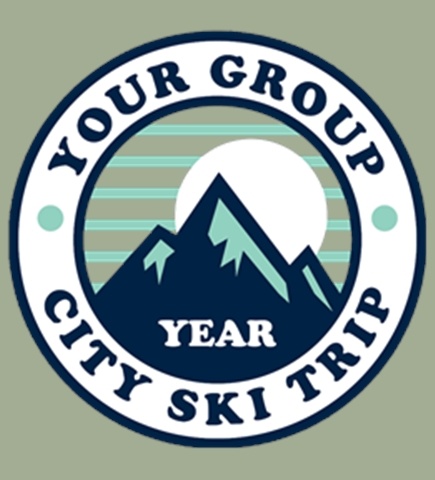 Skiing t-shirt design 5