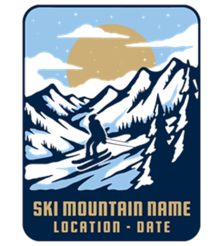 Skiing t-shirt design 2