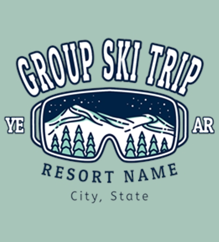 Skiing t-shirt design 32