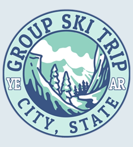 Skiing t-shirt design 26