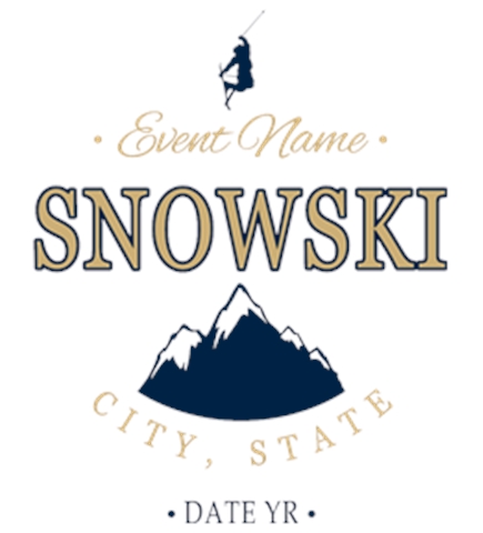 Skiing t-shirt design 37