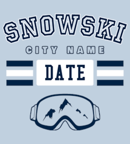 Skiing t-shirt design 8