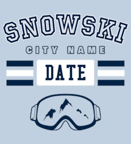Skiing t-shirt design 19