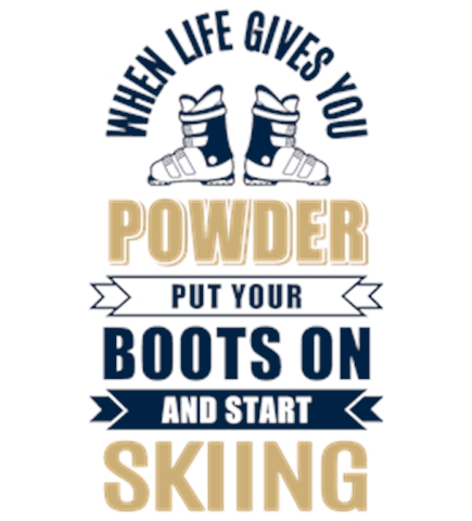 Skiing t-shirt design 40