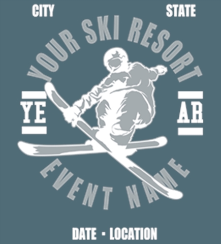 Skiing t-shirt design 41