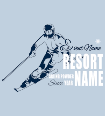 Skiing t-shirt design 19