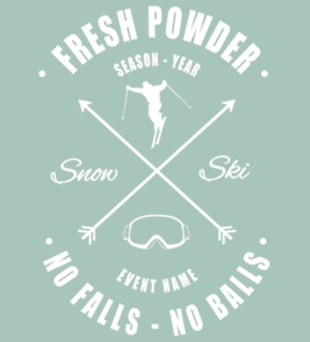 Skiing t-shirt design 20