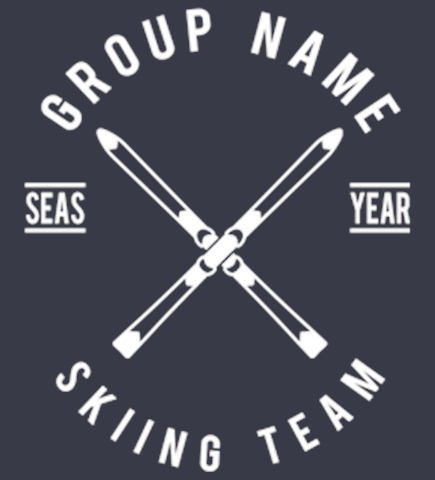 Skiing t-shirt design 44