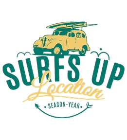 Surfing t-shirt design 9