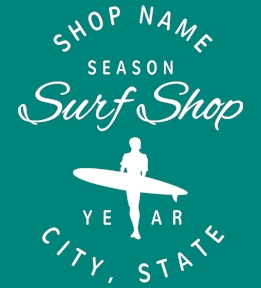 Surfing t-shirt design 6