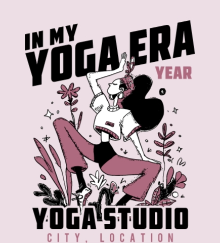 Yoga t-shirt design 3