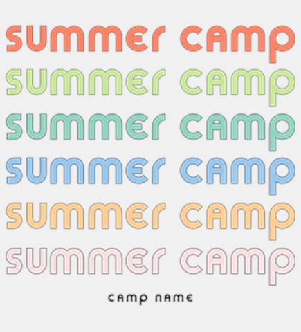 Summer Camp t-shirt design 4