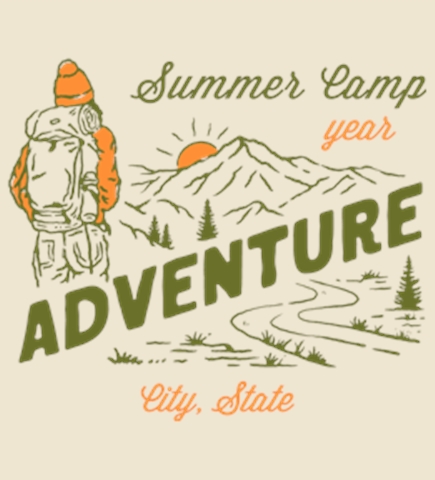Summer Camp t-shirt design 11