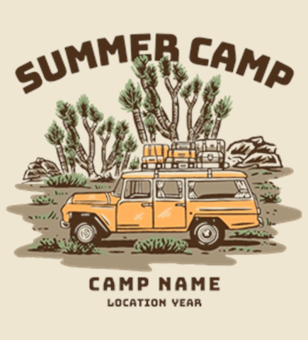 Summer Camp t-shirt design 9