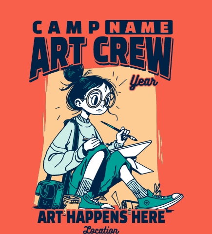 Summer Camp t-shirt design 58