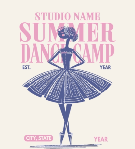 Dance t-shirt design 3