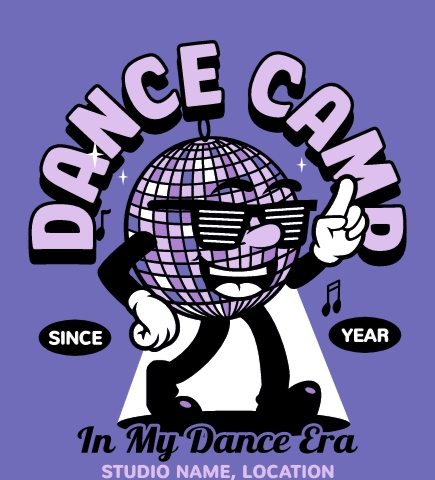 Dance t-shirt design 5