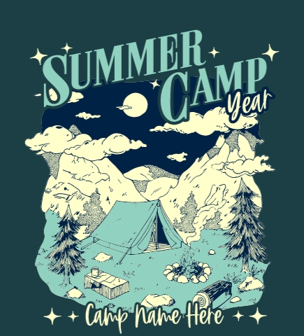 Summer Camp t-shirt design 40