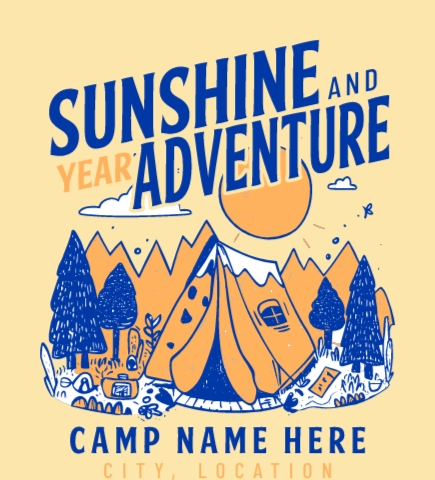 Summer Camp t-shirt design 36