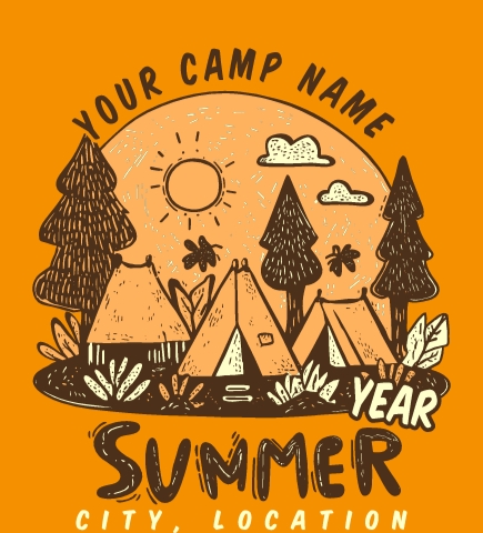 Summer Camp t-shirt design 42