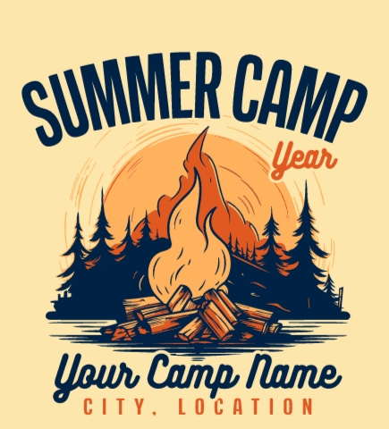 Summer Camp t-shirt design 140