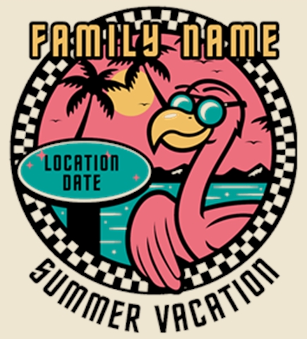 Family Vacation t-shirt design 7