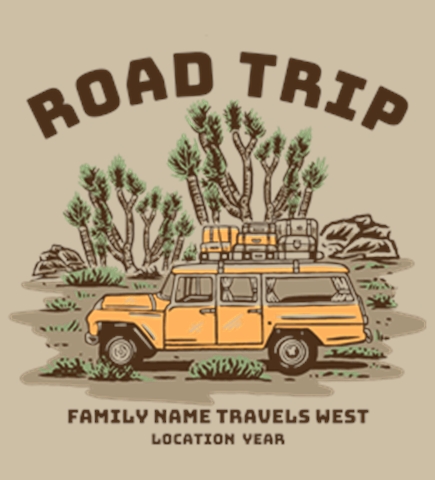 Family Vacation t-shirt design 9