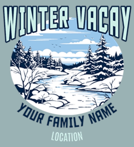Winter Vacation t-shirt design 11
