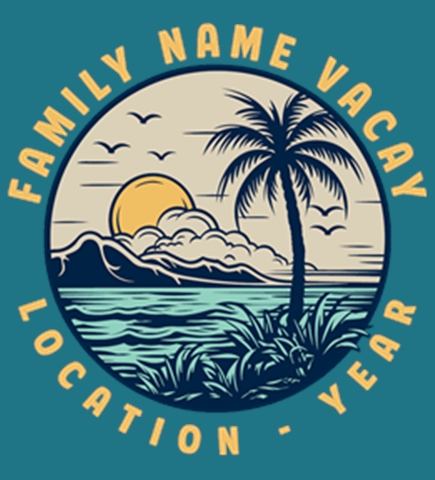 Beach t-shirt design 19