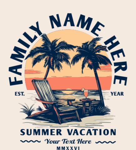 Family Vacation t-shirt design 22