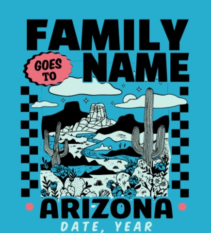 Family Vacation t-shirt design 101