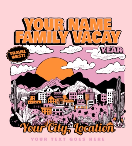 Family Vacation t-shirt design 28