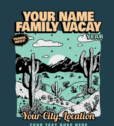 Family Vacation t-shirt design 2