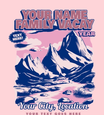 Family Vacation t-shirt design 13
