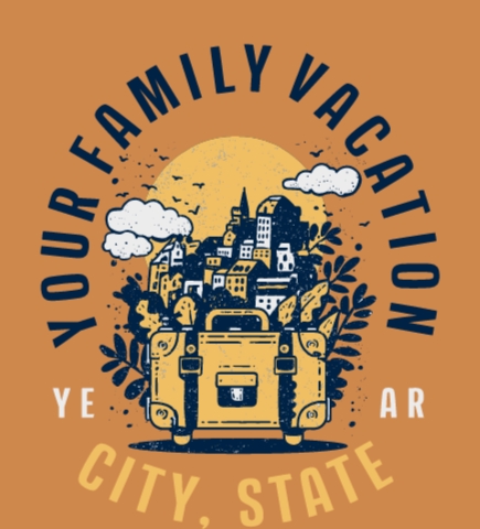 Family Vacation t-shirt design 103