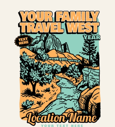 Family Vacation t-shirt design 15