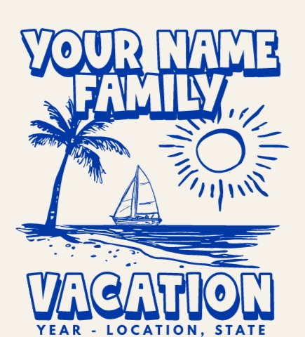 Family Vacation t-shirt design 121
