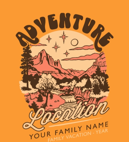 Family Vacation t-shirt design 19